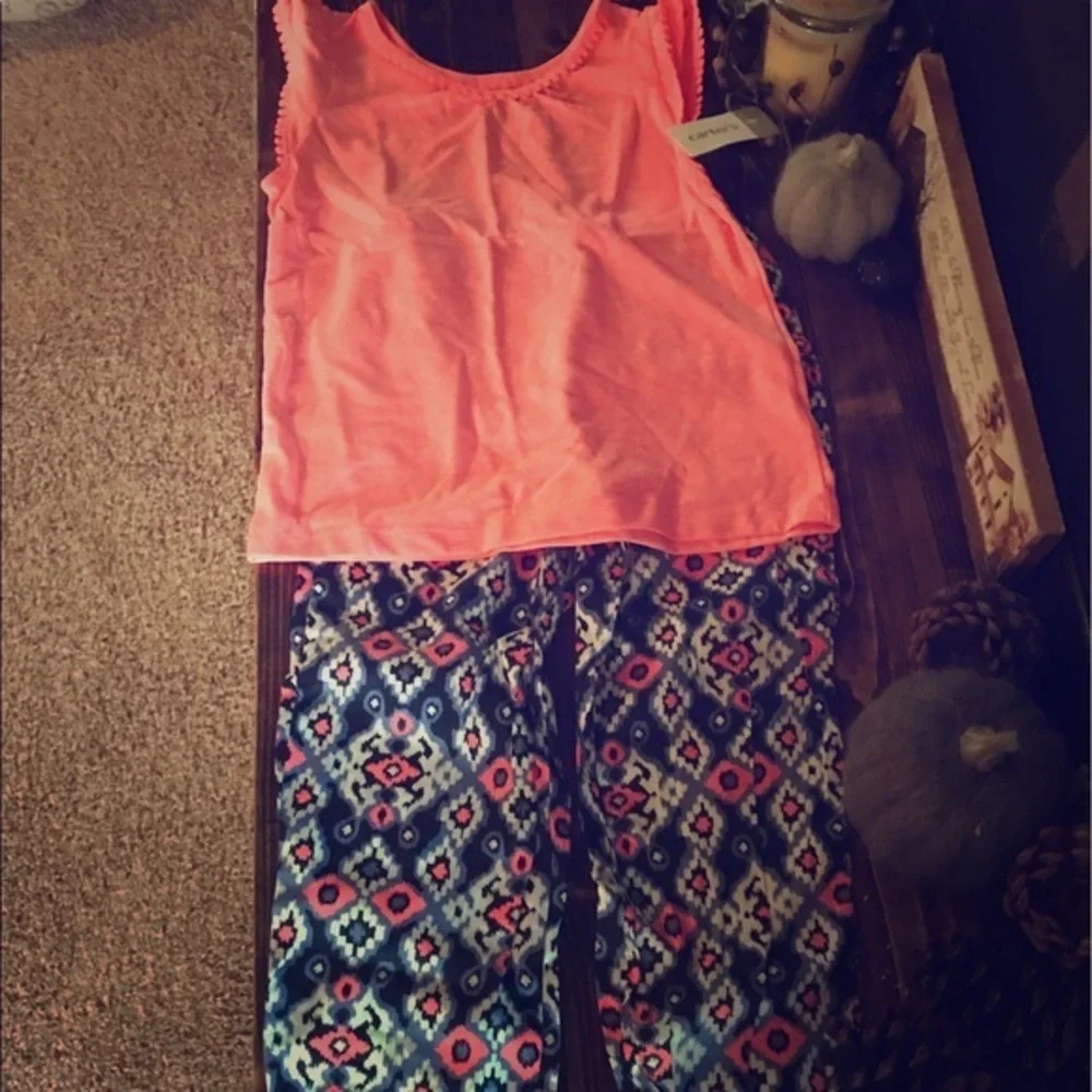 NWT Carter's Bright Print Outfit Girls 4T & 8